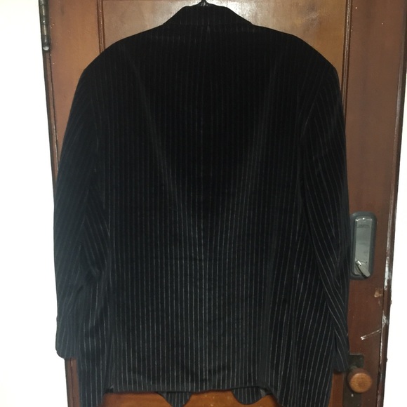 Velvet pinstripe blazer.  Mint condition - Picture 3 of 5